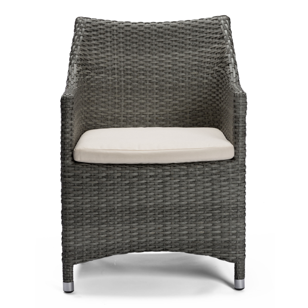 Caridad Silla con Brazos Exterior - Gris