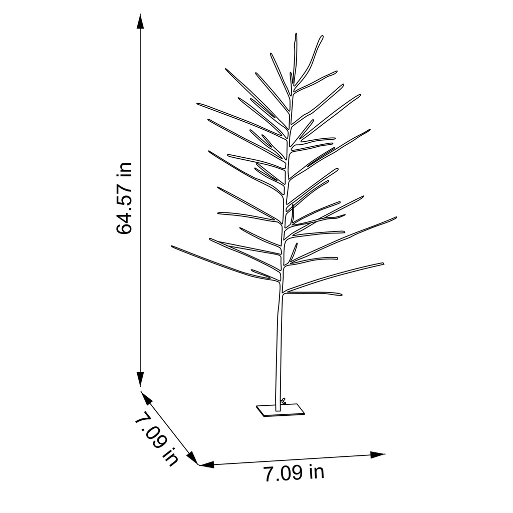 ARBOL NAVIDEÑO LED - 160 CMS