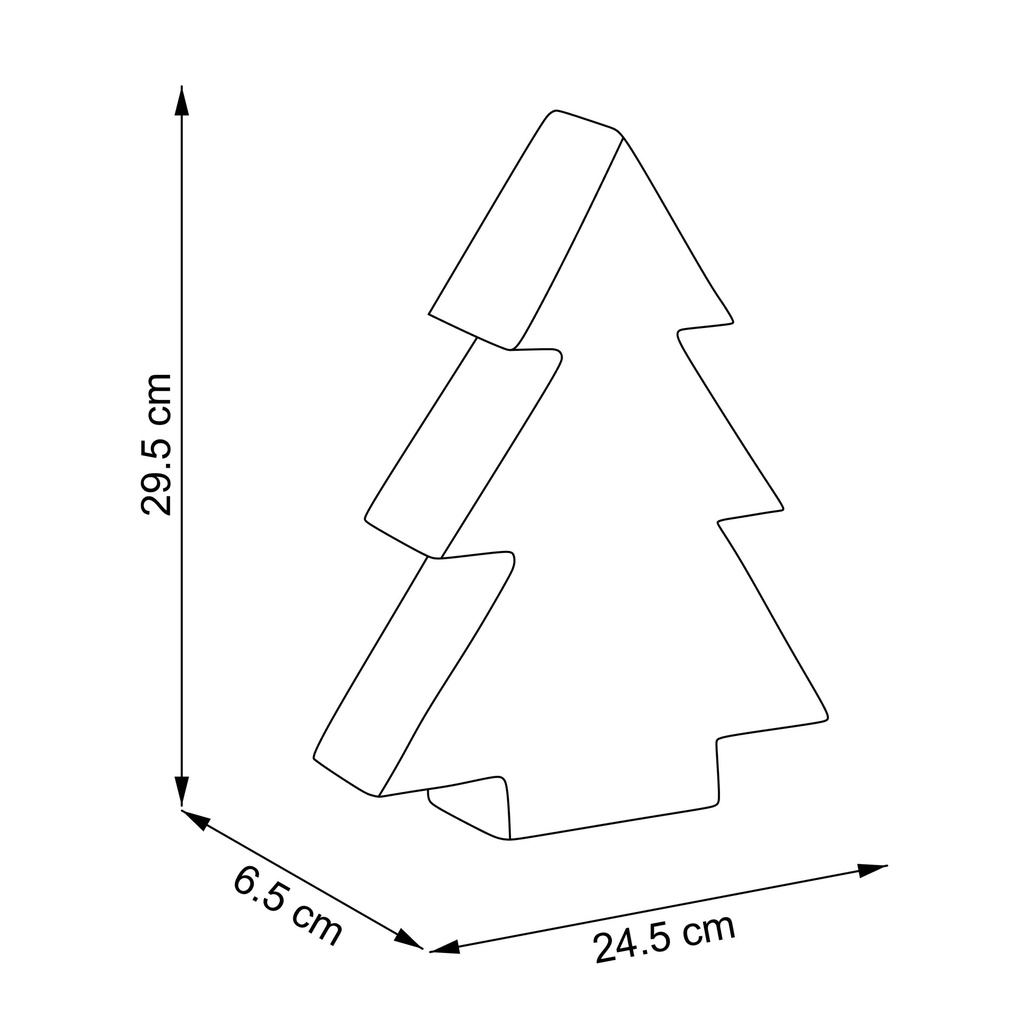 ARBOL TESIRA - 24X6X28 ORO