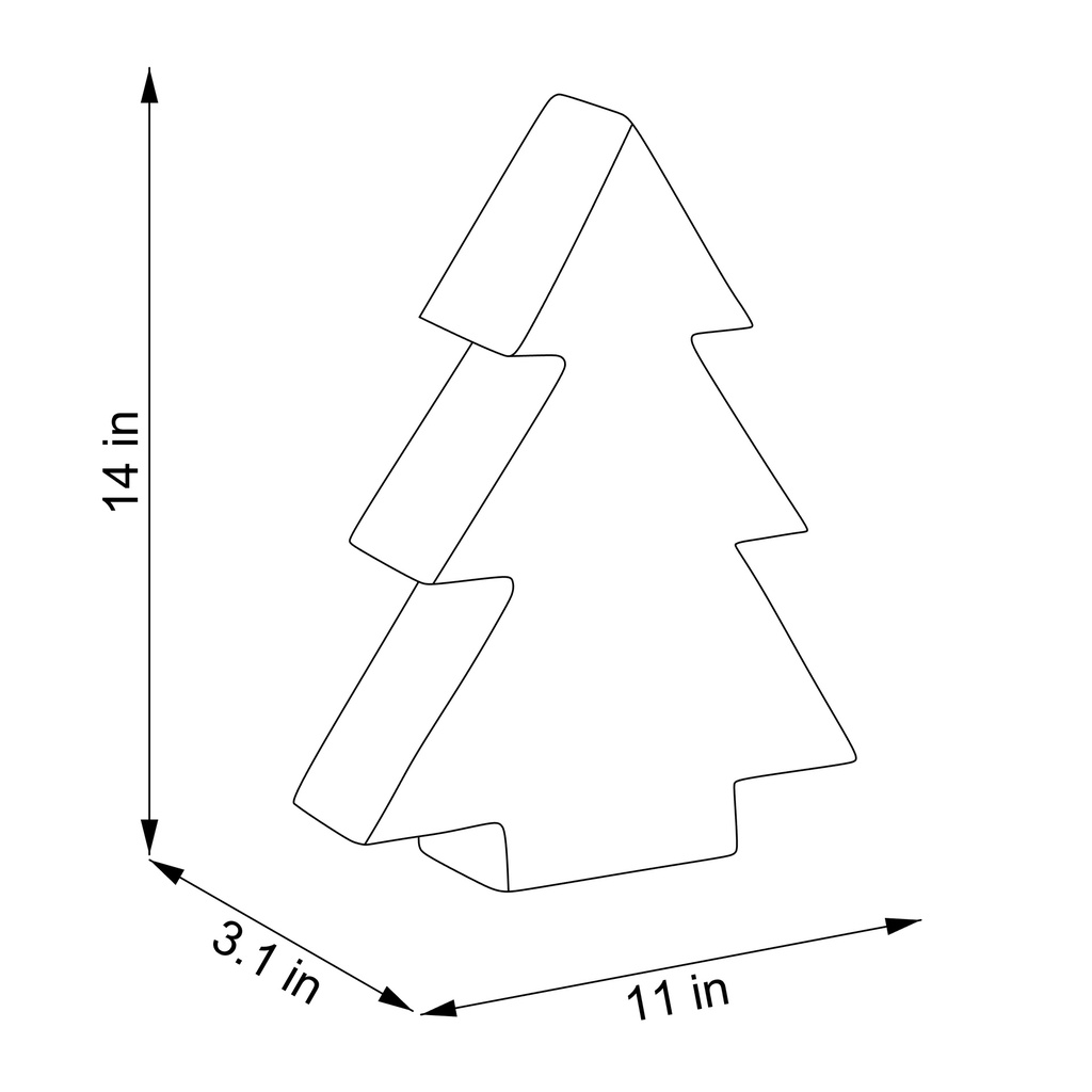 ARBOL TESIRA - 27X6X35 ORO