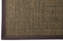 ESTERA SISAL - NATURAL/NEGRO - BORDE MARRON - 4X4