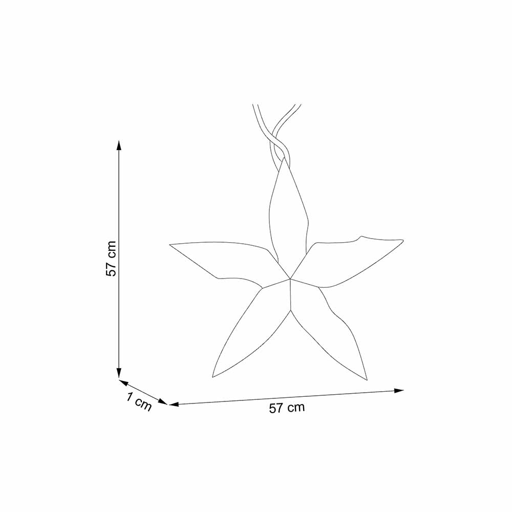 ESTRELLA DECORATIVA BLANCA - MAEDIANA