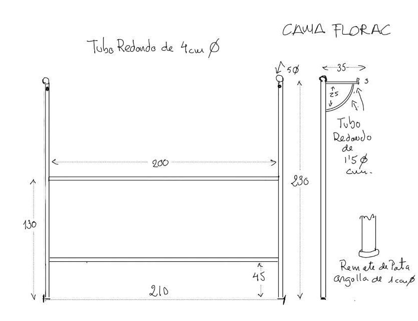 ESTRUCTURA PARA CAMA FLORAC