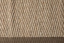 Estera Sisal - Herringbone Natural - Borde Marron - 6x4