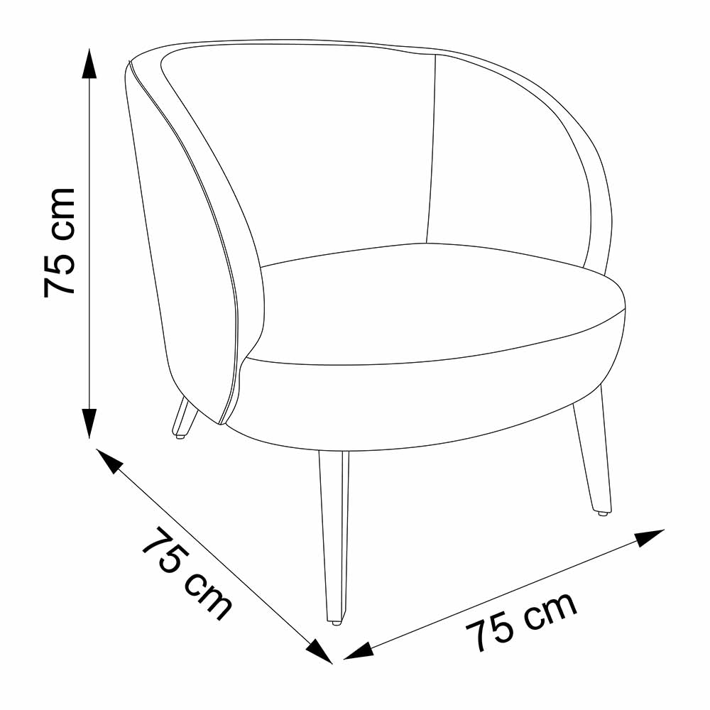 Fedra Butaca Patas de Madera - Verde