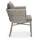 Gaynor Silla de Exterior con Brazos - Gris