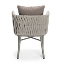 Gaynor Silla de Exterior con Brazos - Gris