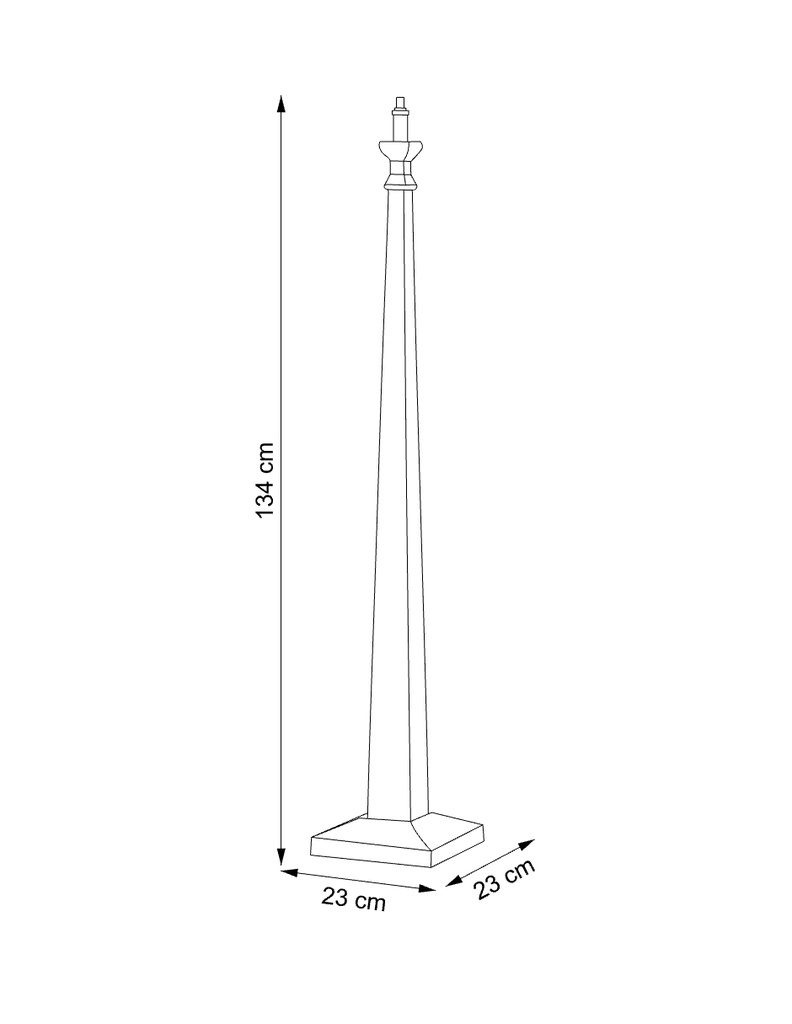 Lampara de Piso Nickel Antique