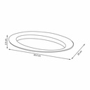 Plato Esencial Oval - 35 cm