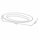 Plato Esencial Oval - 30 Cms