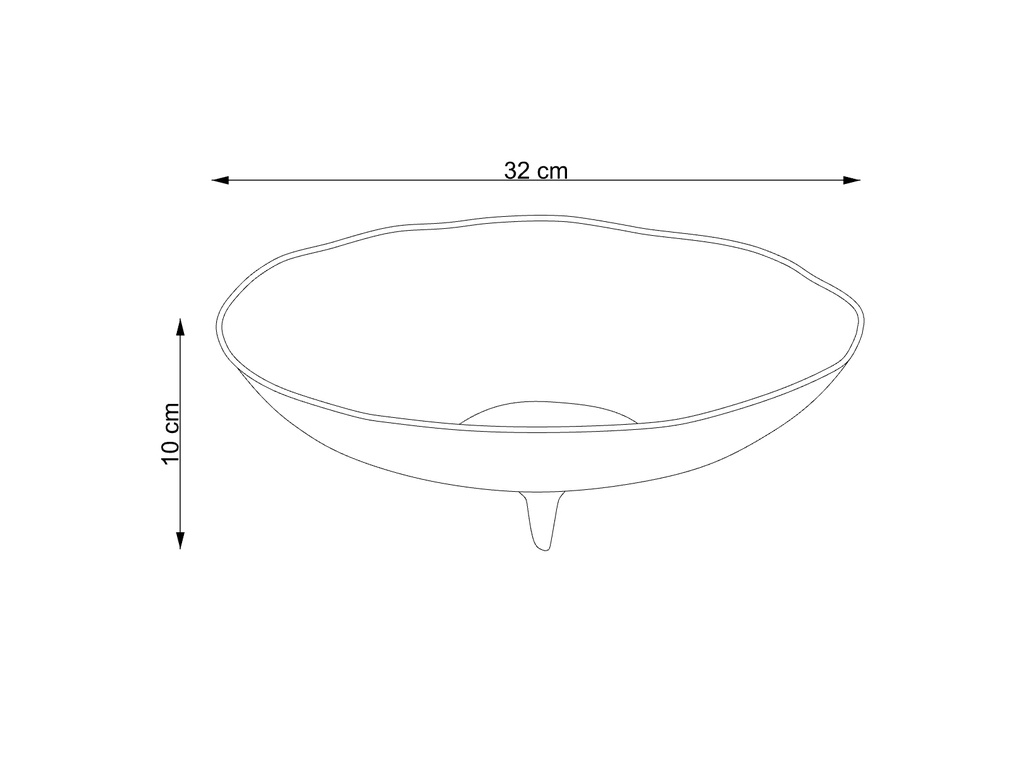 BOWL XIANA CON PATAS - NICKEL