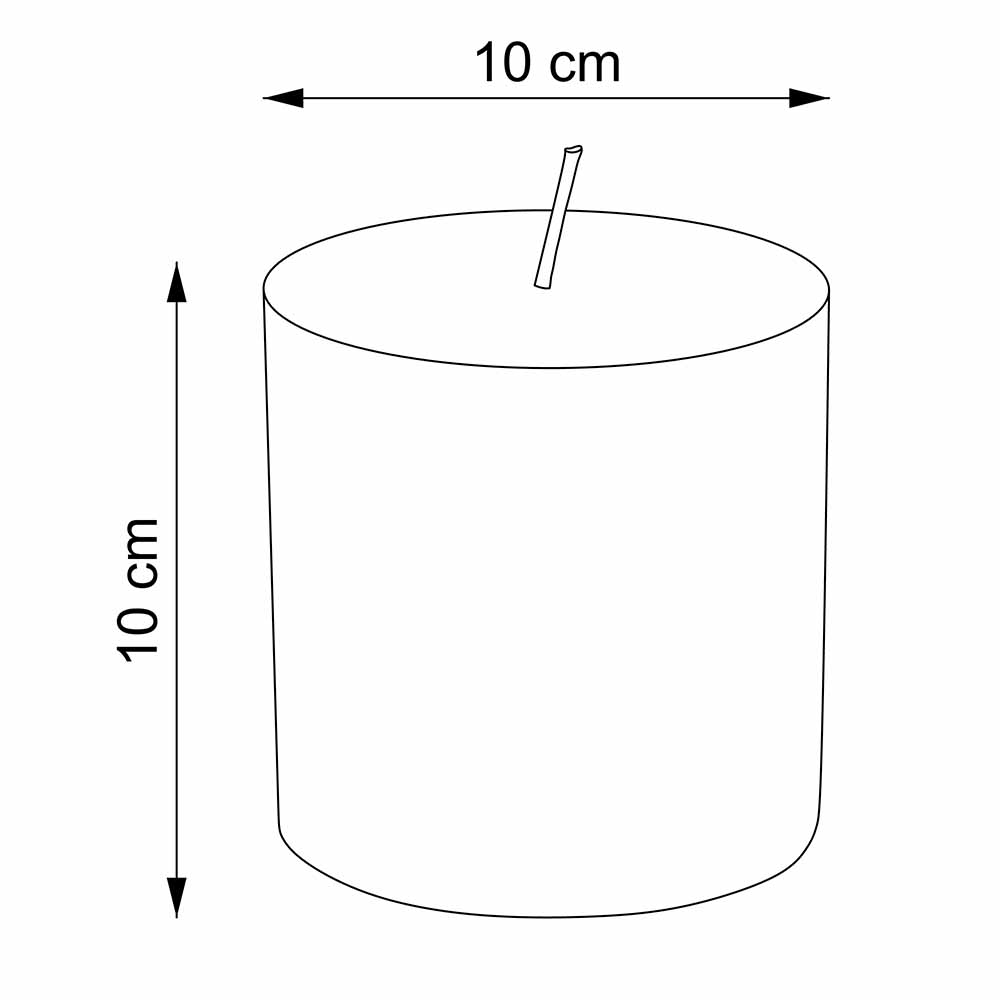 Vela Blanca - 10 cm