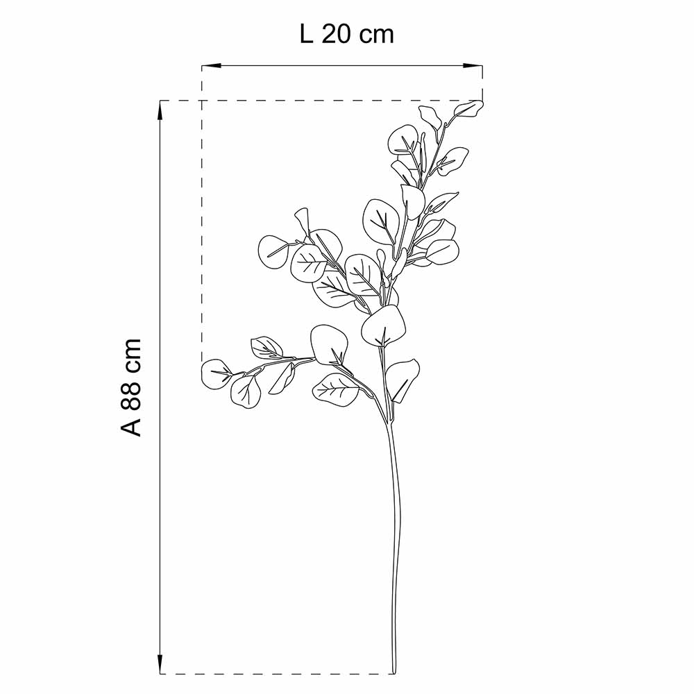Rama Eucalipto - 88 cm