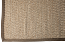 Estera Sisal - Herringbone Natural - Borde Marron - 6x4