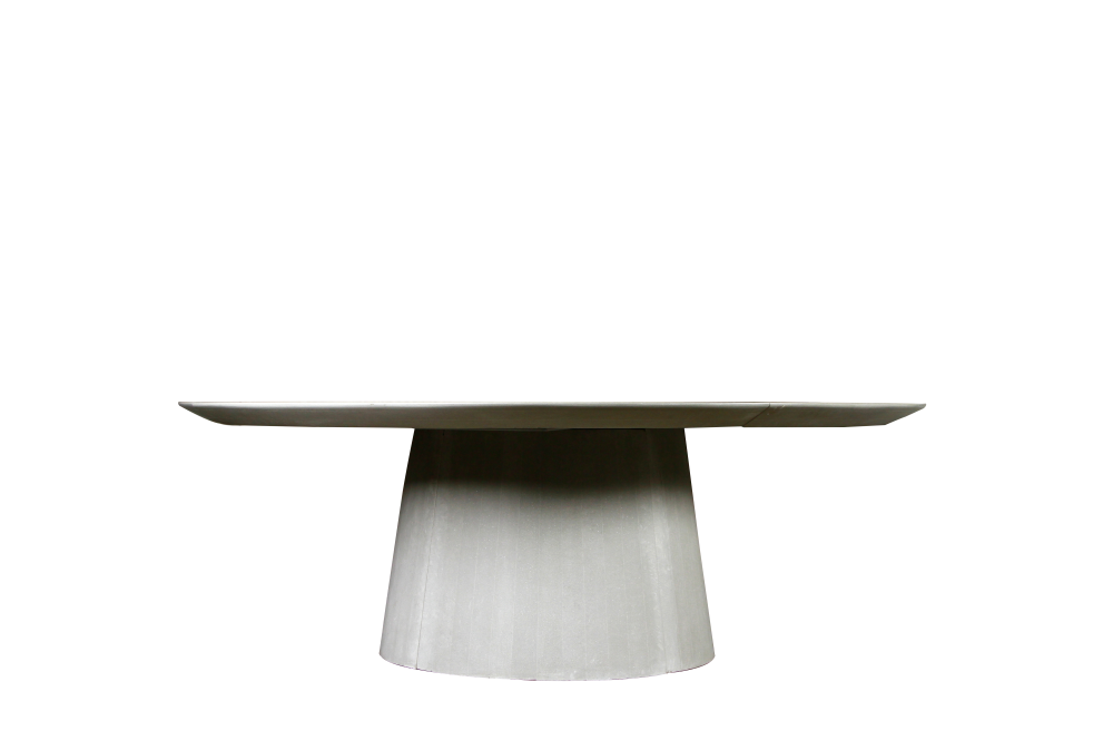 MESA COMEDOR UFO 160 PIEDRA SERENA CON LAZY SUSAN