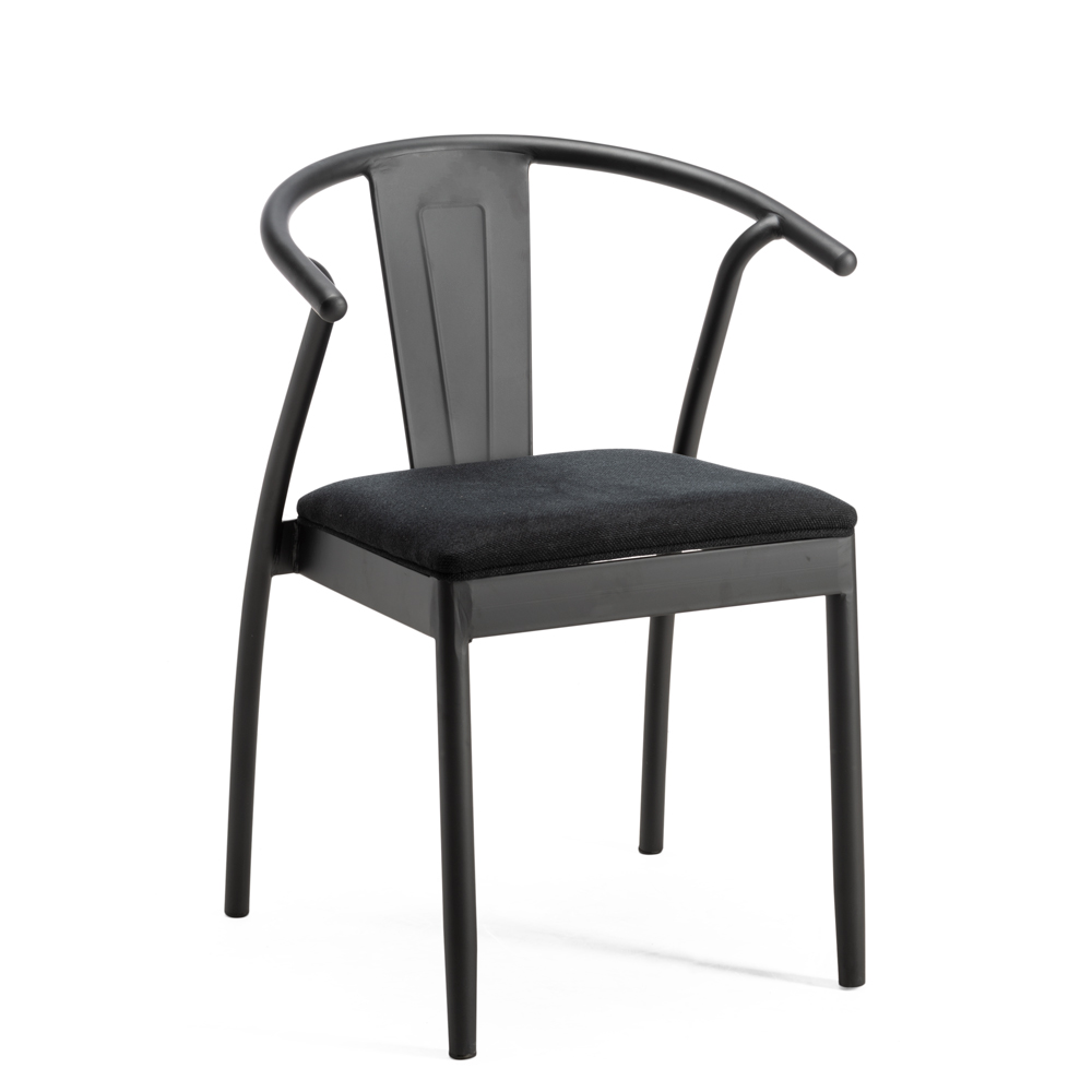 Nicoletta Silla con Brazos - Negro