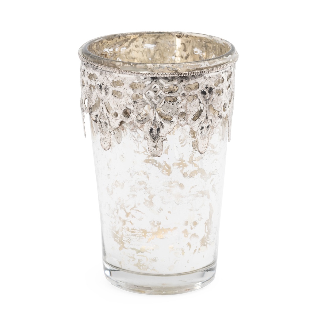 VASO DECORATIVO ASHA CHICO - PLATA