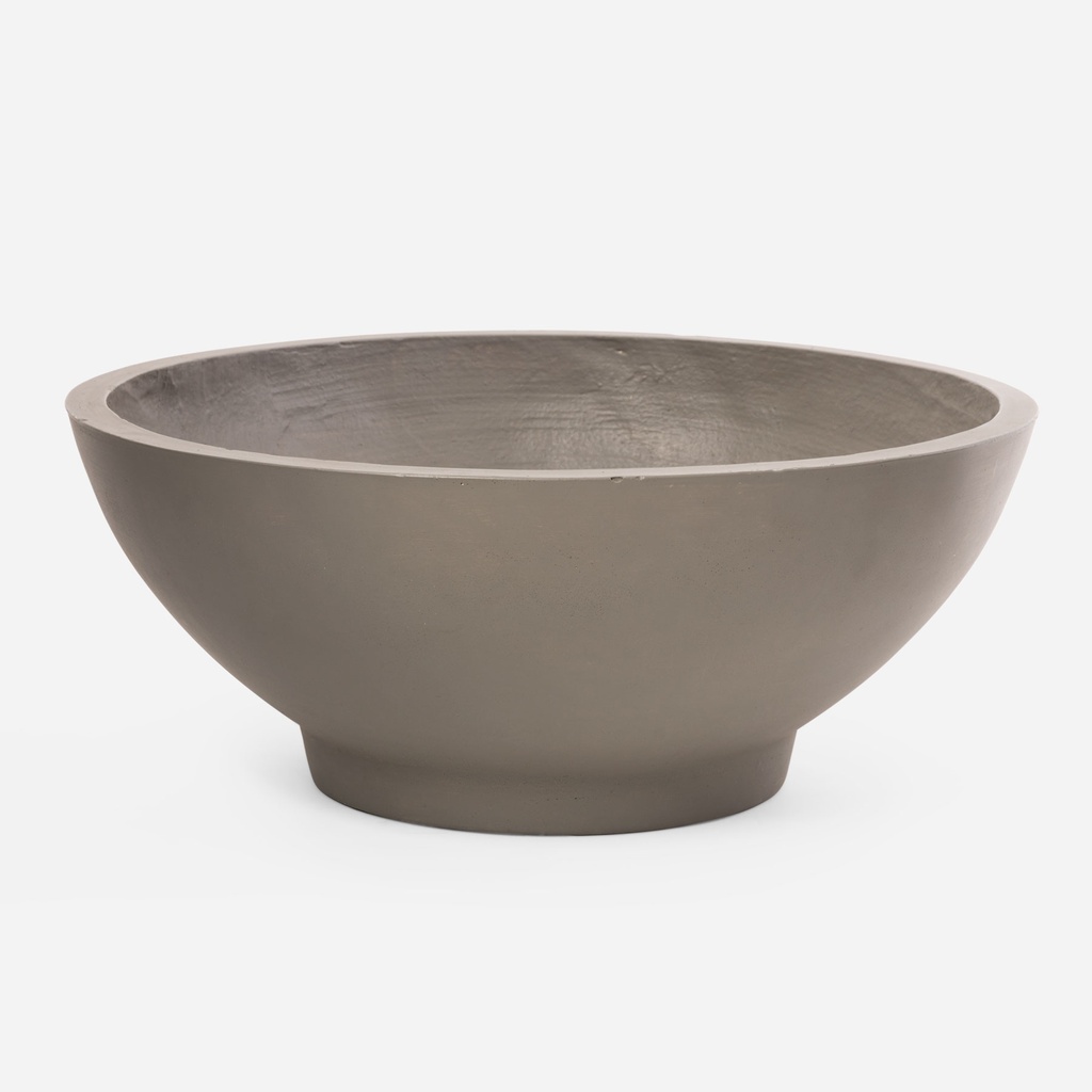 BOWL REDONDO CON BASE - GRIS