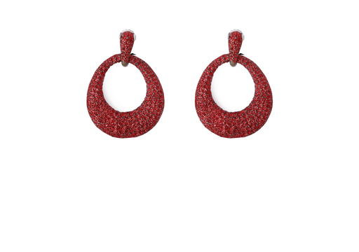 [221433] ARETES 1 ARO BRILLO ROJO