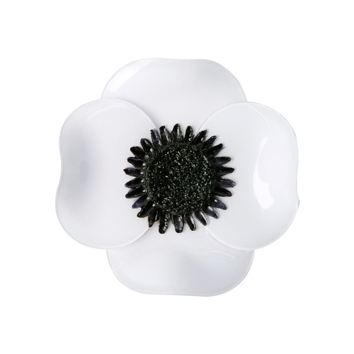 [221527] BROCHE FLOR BLANCO