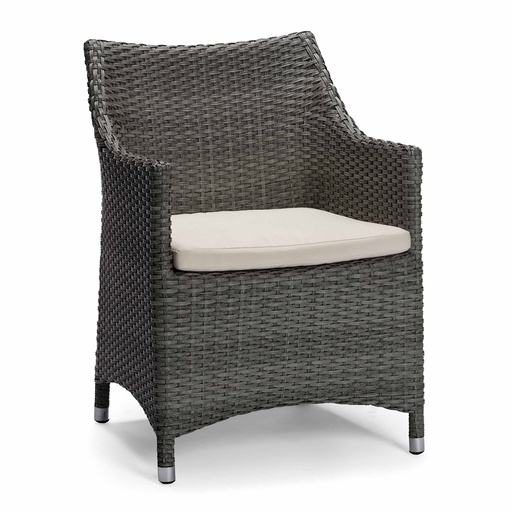 [1210397] Caridad Silla con Brazos Exterior - Gris