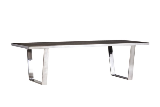 [1214821] MESA COMEDOR WATOU 260 - CROMO/OLMO