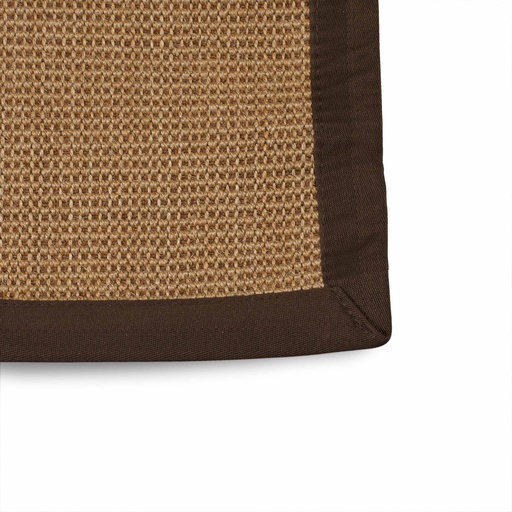 [2215833] ESTERA SISAL - NATURAL - BORDE MARRON - 2X2