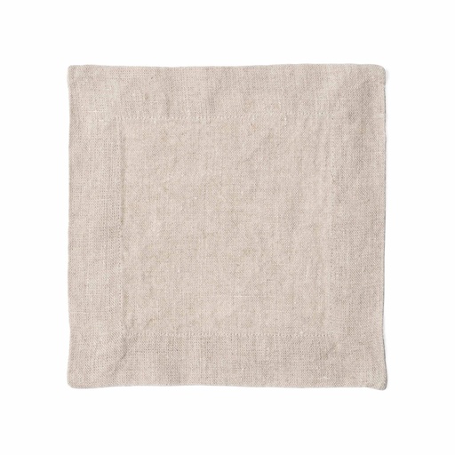 [1217832] Servilleta de Coctel Lino Beige - 17X17 Cms